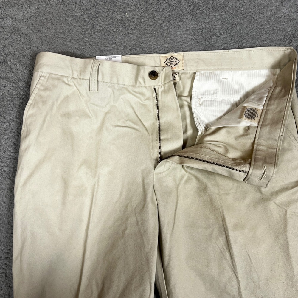 St John's Chino‎ Pants Mens 38x29 Khaki New Classic Fit Flat Front Business